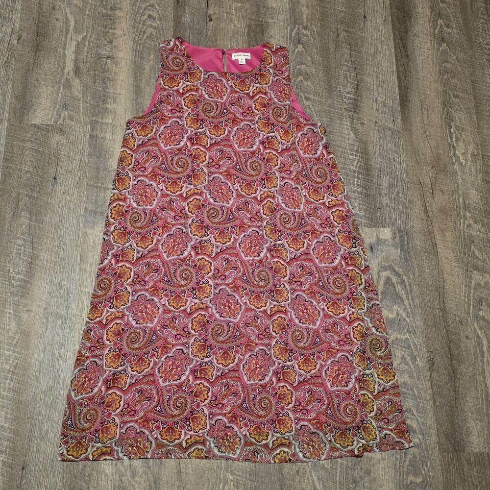 Chloe+Rene Sleeveless Paisley Knee-Length Shift Dress Size Medium